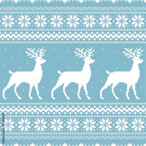 Download Free Deer With Sweater Pattern | Cut File Files Free PSD Mockups