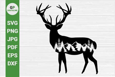 Download Free Deer With Sweater Pattern | Cut File Silhouette