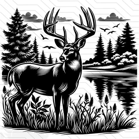 Download Free Deer With Sweater Pattern | Cut File for Cricut Machine