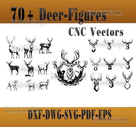 Download Free Deers set SVG DXF Files
