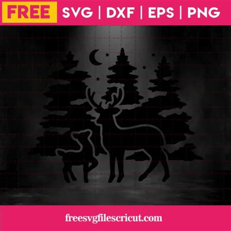 Download Free Deers set SVG Files For Crafts
