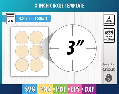Free Design 3 Inch Circle Template Printable