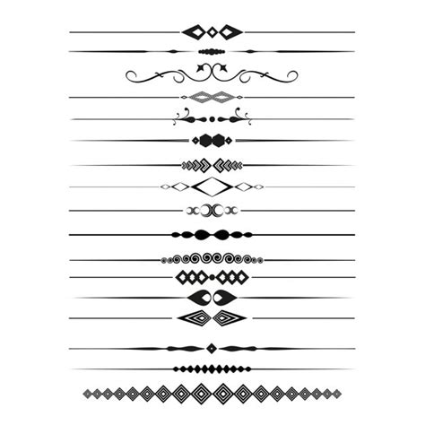 Download Free Devider line set Files Free PSD Mockups