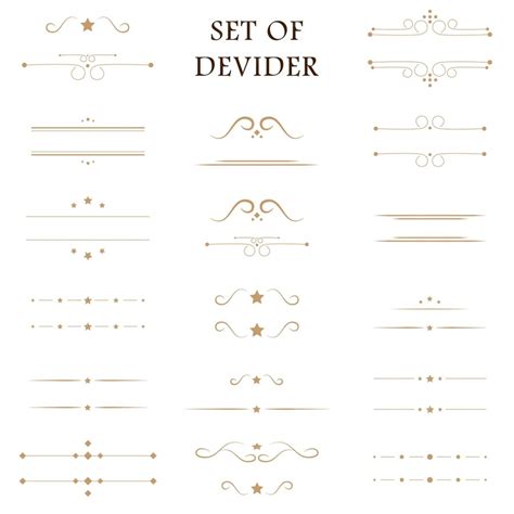 Download Free Devider line set For Cricut