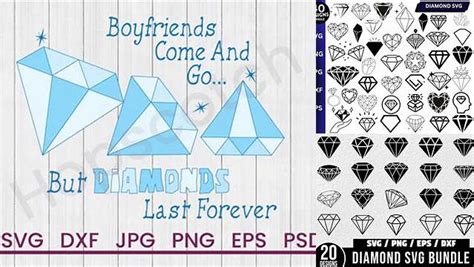 Download Free Diamonds Last Forever - SVG File,DXF File Easy Edite