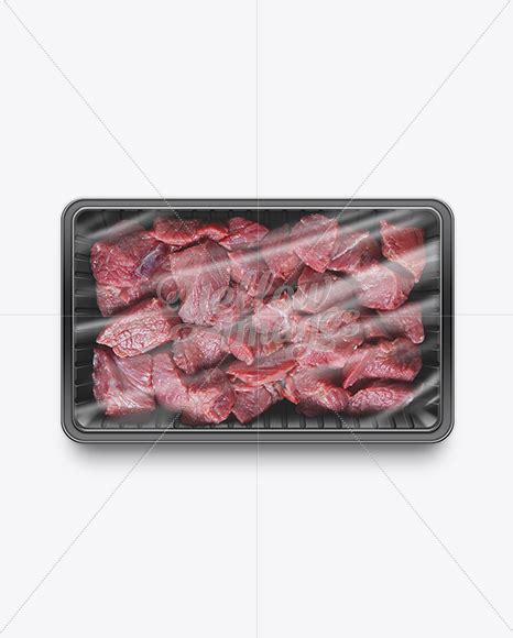 Download Free Diced Beef Tray Mockup PSD Generator Images