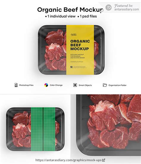 Download Free Diced Beef Tray Mockup PSD Placeit PSD Files
