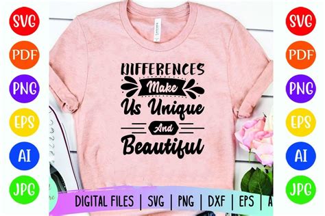Download Free Differences Make Us Unique And Beautiful Cameo