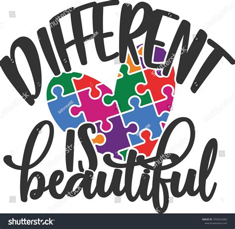 Download Free Different Is Beautiful Autism Awareness Commercial Use Free PSD Mockups