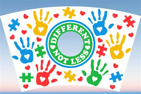 Download Free Different Not Less Autism Creativefabrica