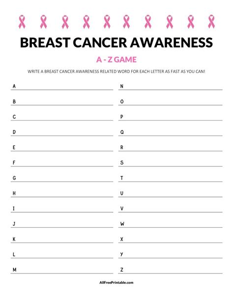 Download Free Dig For A Cure Breast Cancer Awareness Printable