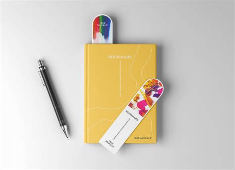 Download Free Digital Bookmarks, Printable Bookmarks Commercial Use Free PSD Mockups