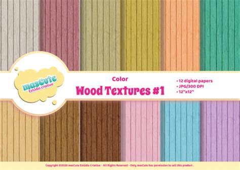 Download Free Digital Paper Pack - Wood textures 1 Easy Edite