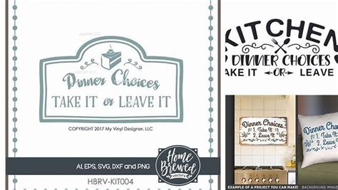 Download Free Dinner Choices Vector Art - SVG Cut File, Home Vector Files