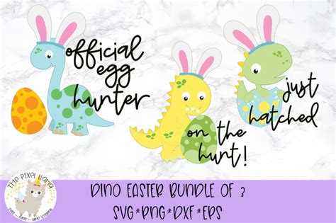 Download Free Dinosaur Easter Bundle SVG Cut Files Easy Edite