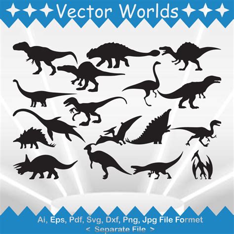Download Free Dinosaur Set DXF Files