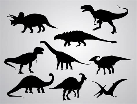 Download Free Dinosaur Set For Silhouette