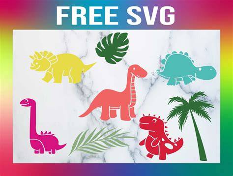 Download Free Dinosaurs - SVG File, DXF File Cricut SVG For Crafts
