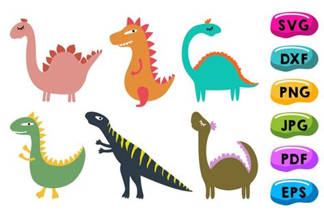 Download Free Dinosaurs SVG, Dinosaurs DXF, Cuttable File Printable