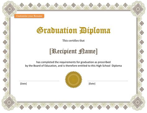 Free Diploma Templates Download