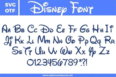 32+ Free Disney Font Svg, Font Dxf Cricut