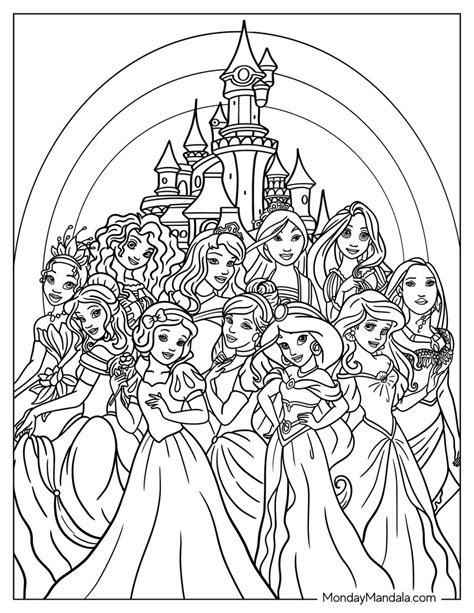 Free Disney Princess Coloring Sheets
