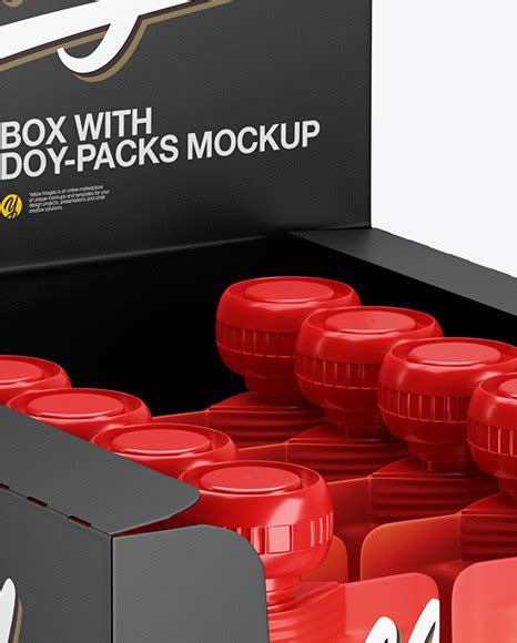 Download Free Display Box w/ Doy-Packs Mockup PSD Generator