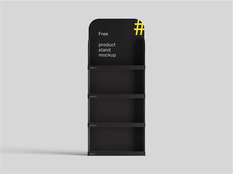 Download Free Display Stand Mockup - Half Side View PSD Generator