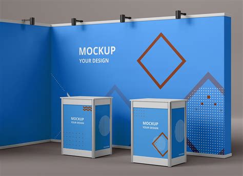 Download Free Display Stand Mockup PSD Generator