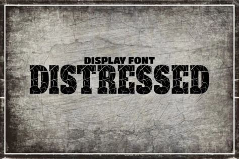 Download Free Distressed Font Silhouette For Crafts