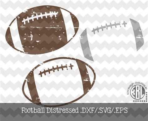 Download Free Distressed Football Creativefabrica DXF Files