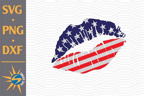 Download Free Distressed Lip US Flag SVG, PNG, DXF Digital Files Include Cut Files