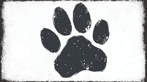 Download Free Distressed Paw Print Commercial Use