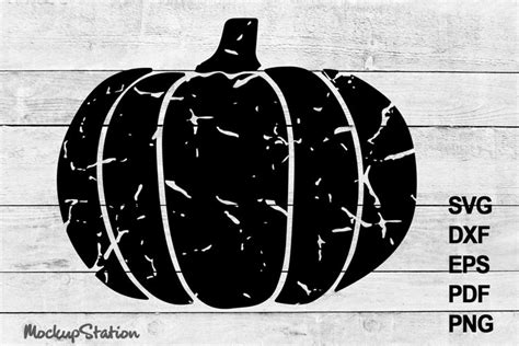 Download Free Distressed Pumpkin | Cut File For Silhouette