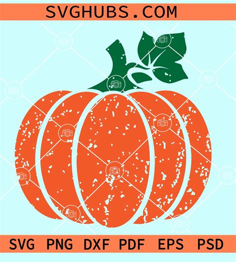 Download Free Distressed Pumpkin | Cut File SVG Files