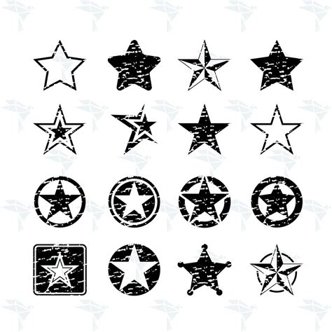 Download Free Distressed Star SVG, PNG, DXF Digital Files Include for Cricut Machine