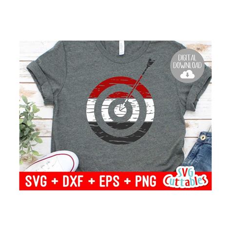 Download Free Distressed Target | Archery Cut File DXF Files