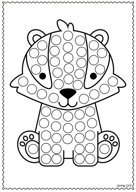 Free Do A Dot Printables Animals