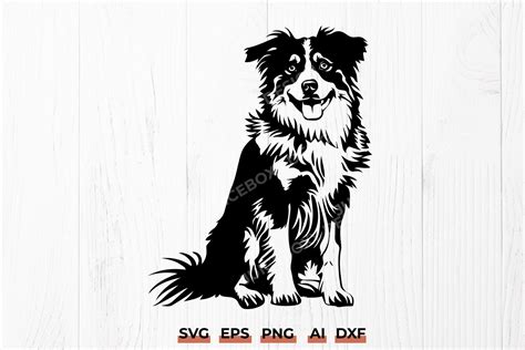 Download Free Dog Australian Shepherd Svg Design Files DXF Files