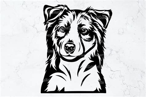 Download Free Dog Australian Shepherd Svg Design Printable