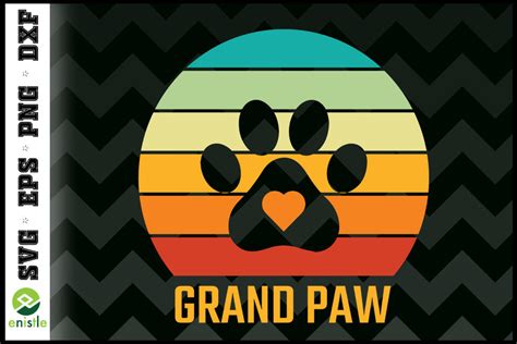 Download Free Dog Lover Grandpaw Retro Design Files