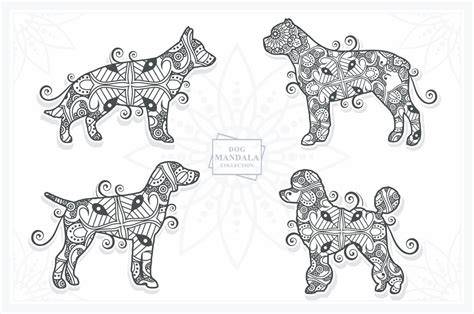 Download Free Dog Mandala Vector Line Art Style For Cricut