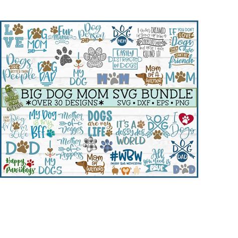 Download Free Dog Mom Big SVG Bundle DXF Files