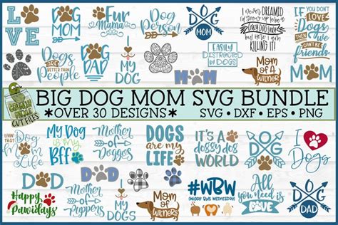 Download Free Dog Mom Big SVG Bundle Files