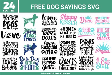 Download Free Dog SVG Quotes Files