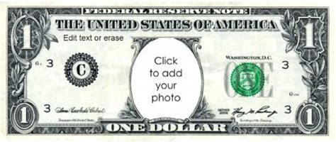 Free Dollar Bill Template