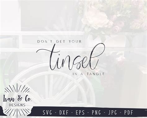 Download Free Don't get your tinsel in a tangle Commercial Use DXF Files