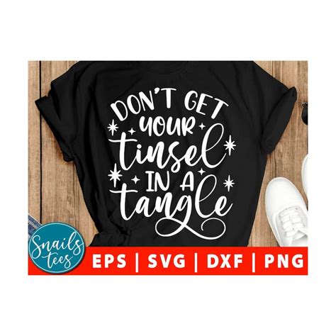 Download Free Don't get your tinsel in a tangle Cricut SVG DXF Files