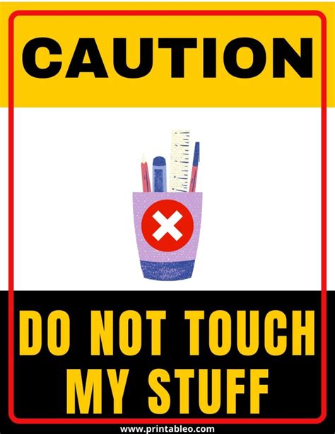 Download Free Dont Touch My Stuff For Crafts