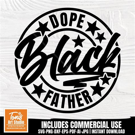 Download Free Dope Black Father SVG Cut Files